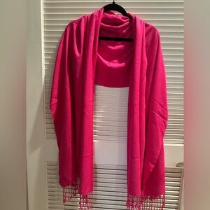 Apt 9 pashmina wrap scarf pink